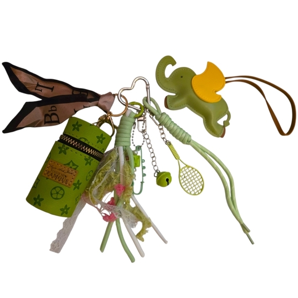 Custom One-of-a-Kind Bag Charm Set |Modular Statement Accessories - Picture 3 of 9